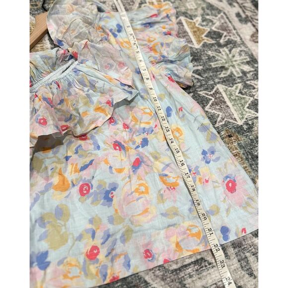 Something Navy Floral One-Shoulder Top - White and Pastel - Picture 7 of 7